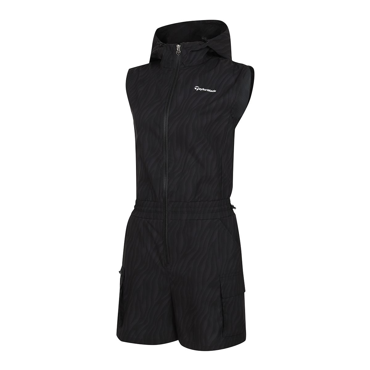 테일러메이드 어패럴(TAYLORMADE APPAREL) 여성 패턴 후드 민소매 카고 반바지 점프수트 TON-61HG04-199