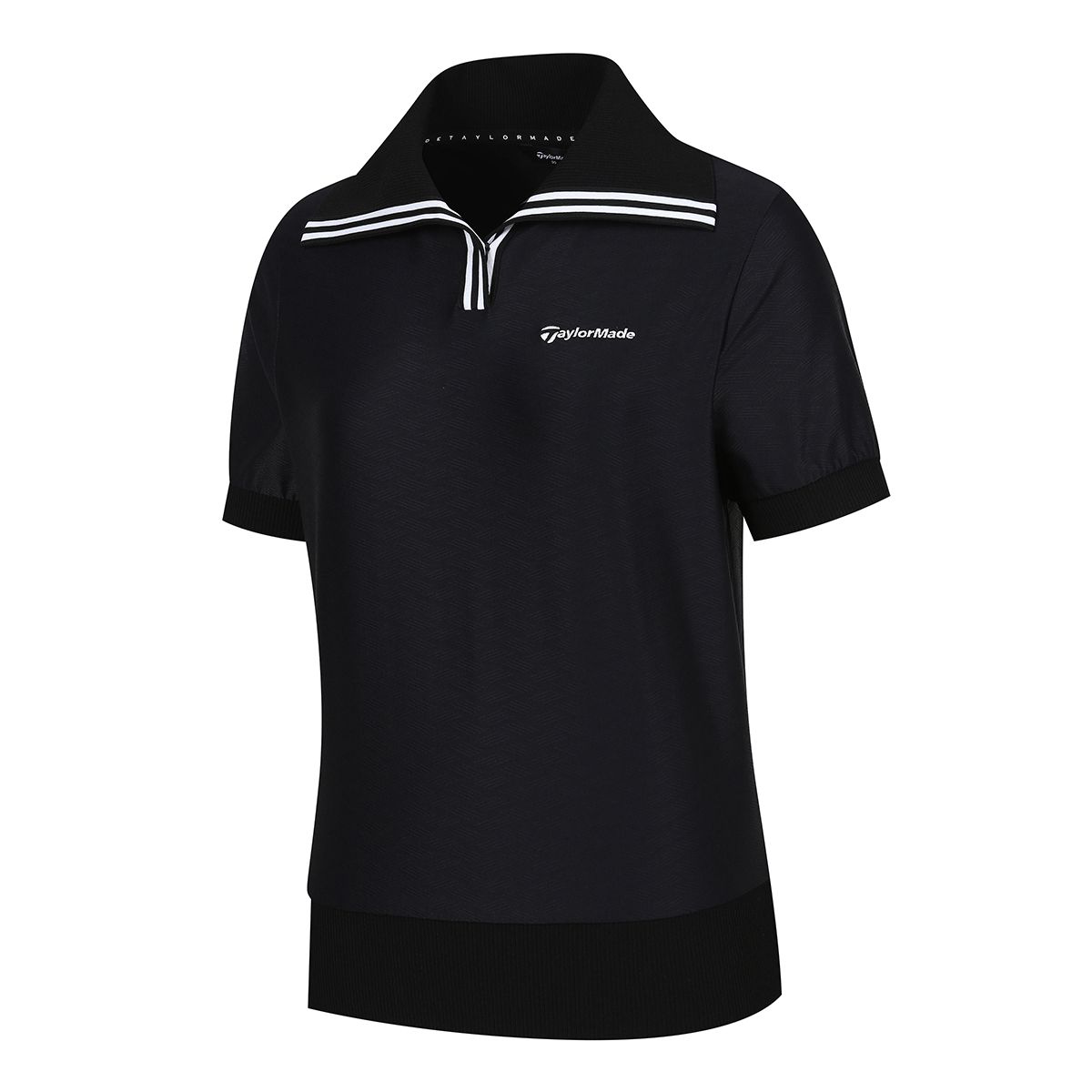 테일러메이드 어패럴(TAYLORMADE APPAREL) 여성 자가드 니트 카라 반팔 티셔츠 T8031TN6141-199