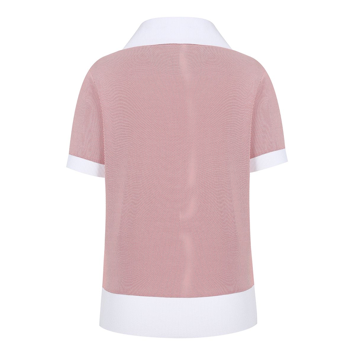 테일러메이드 어패럴(TAYLORMADE APPAREL) 여성 자가드 니트 카라 반팔 티셔츠 T8031TN6141-500