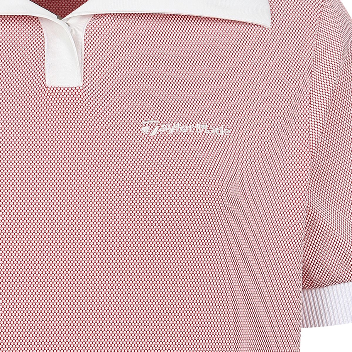 테일러메이드 어패럴(TAYLORMADE APPAREL) 여성 자가드 니트 카라 반팔 티셔츠 T8031TN6141-500