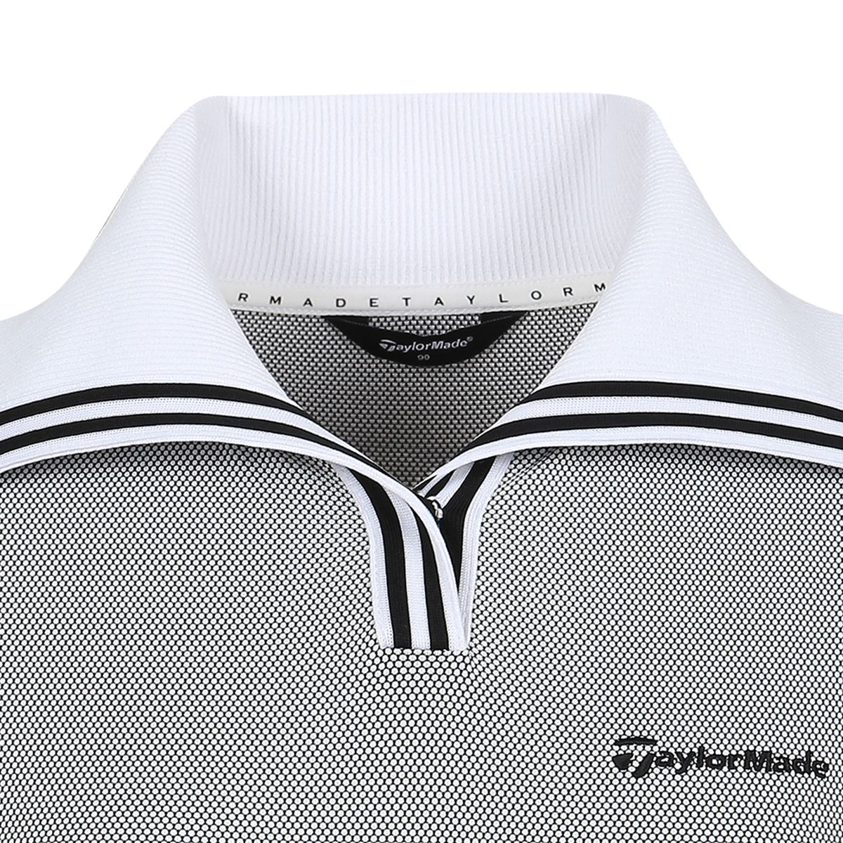 테일러메이드 어패럴(TAYLORMADE APPAREL) 여성 자가드 니트 카라 반팔 티셔츠 T8031TN6141-100