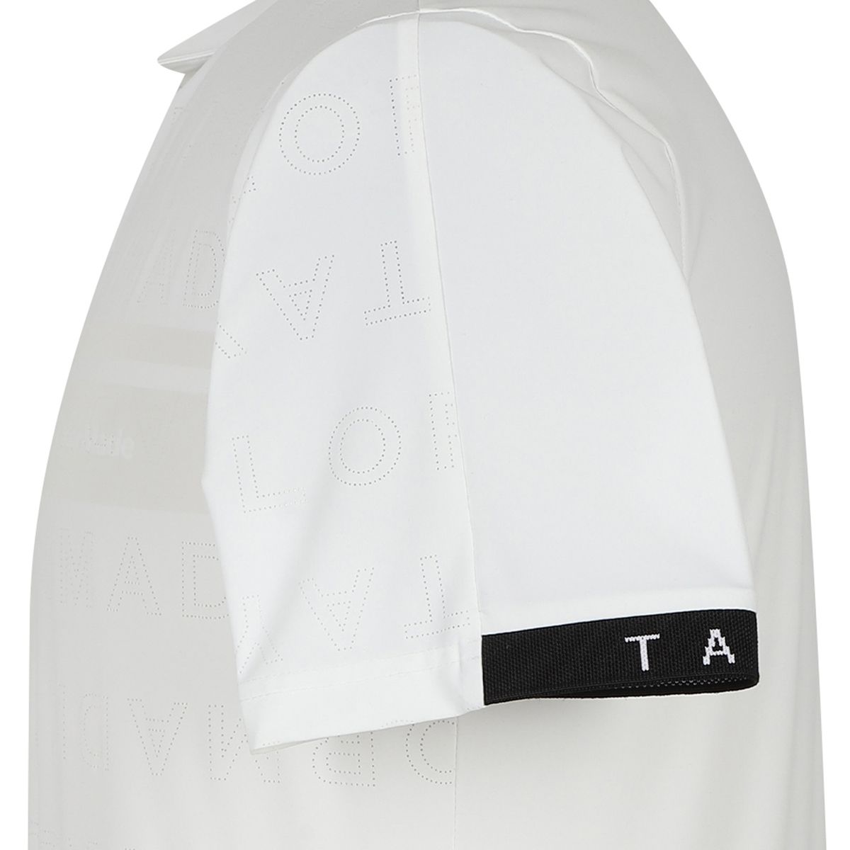 테일러메이드 어패럴(TAYLORMADE APPAREL) 남성 고주파 전판 펀칭 카라 반팔 티셔츠 T8031TN2144-100