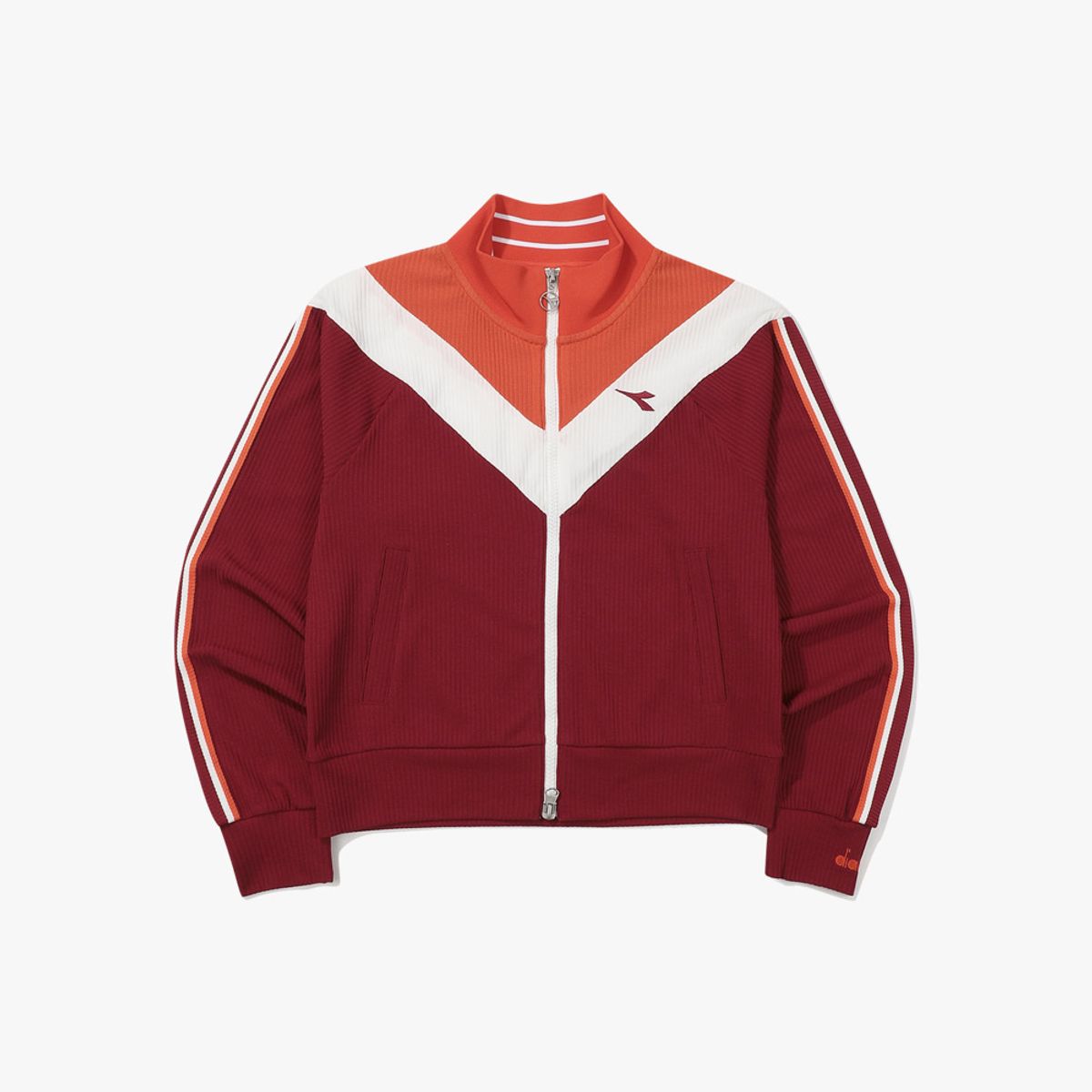 디아도라(diadora) 몬텔로 스테디 져지 자켓 우먼 BURGUNDY