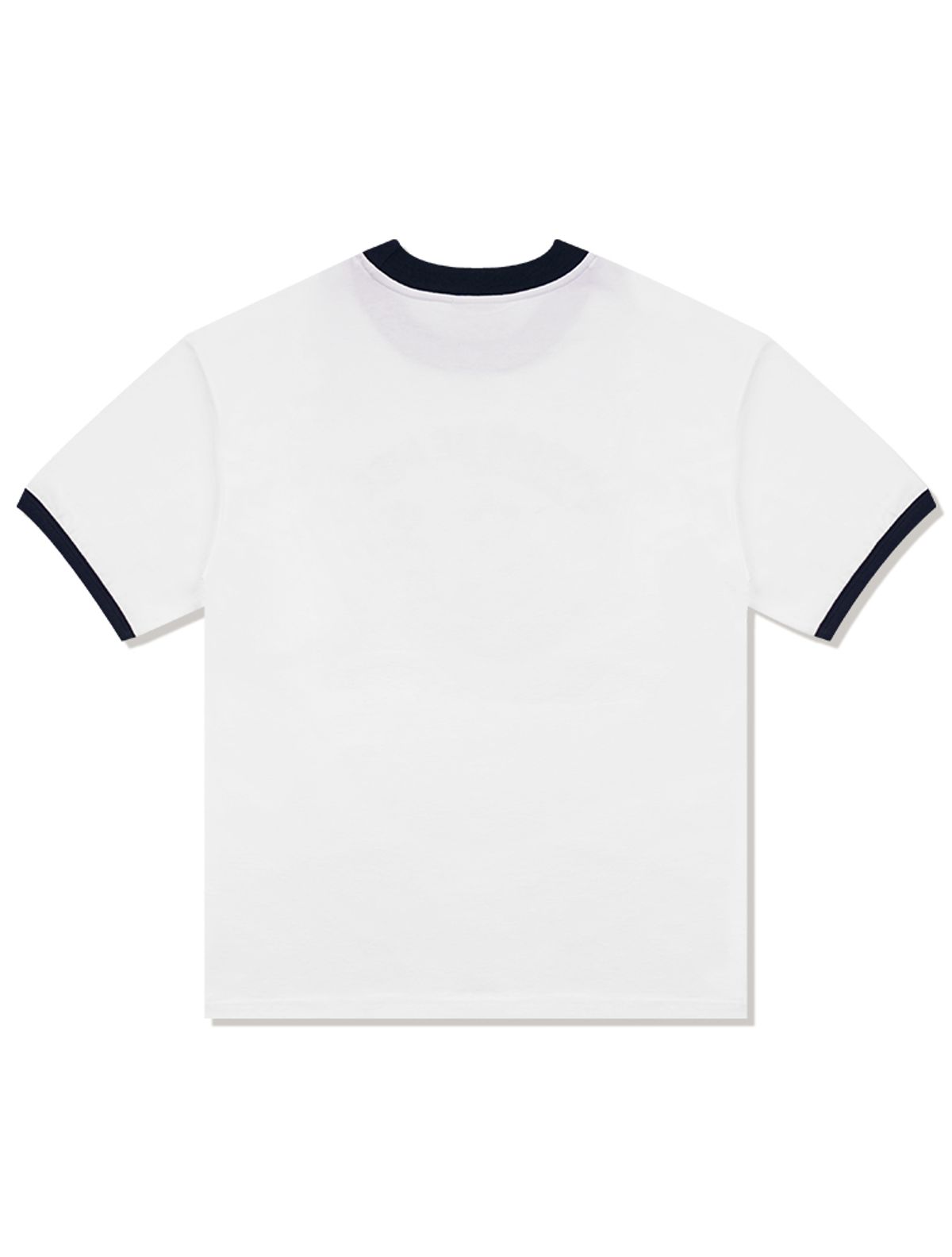 라 메종 스튜디오(LA MAISON STUDIO) UNISEX 오버핏 퍼피서핑 링거 반소매 티셔츠 화이트(FCE2TS401M)