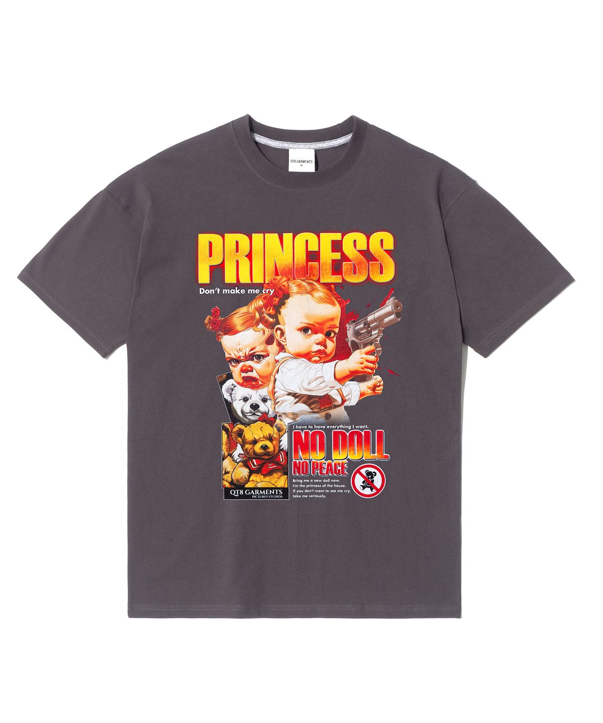큐티에잇 가먼츠(QT8 GARMENTS) BN Princess Tee (Charcoal)