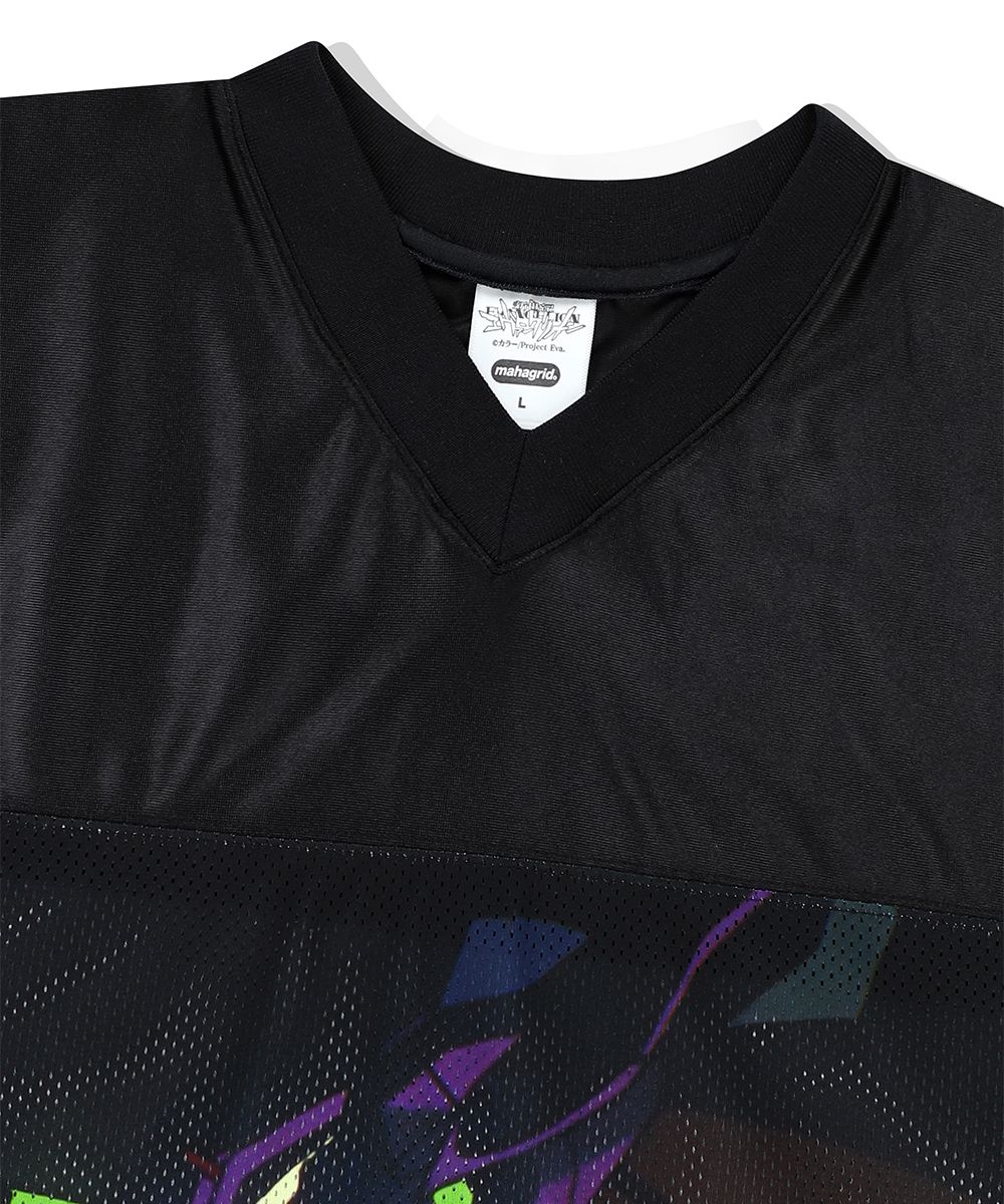 MUSINSA | MAHAGRID EVA FOOTBALL JERSEY BLACK(MG2EMMT504C)