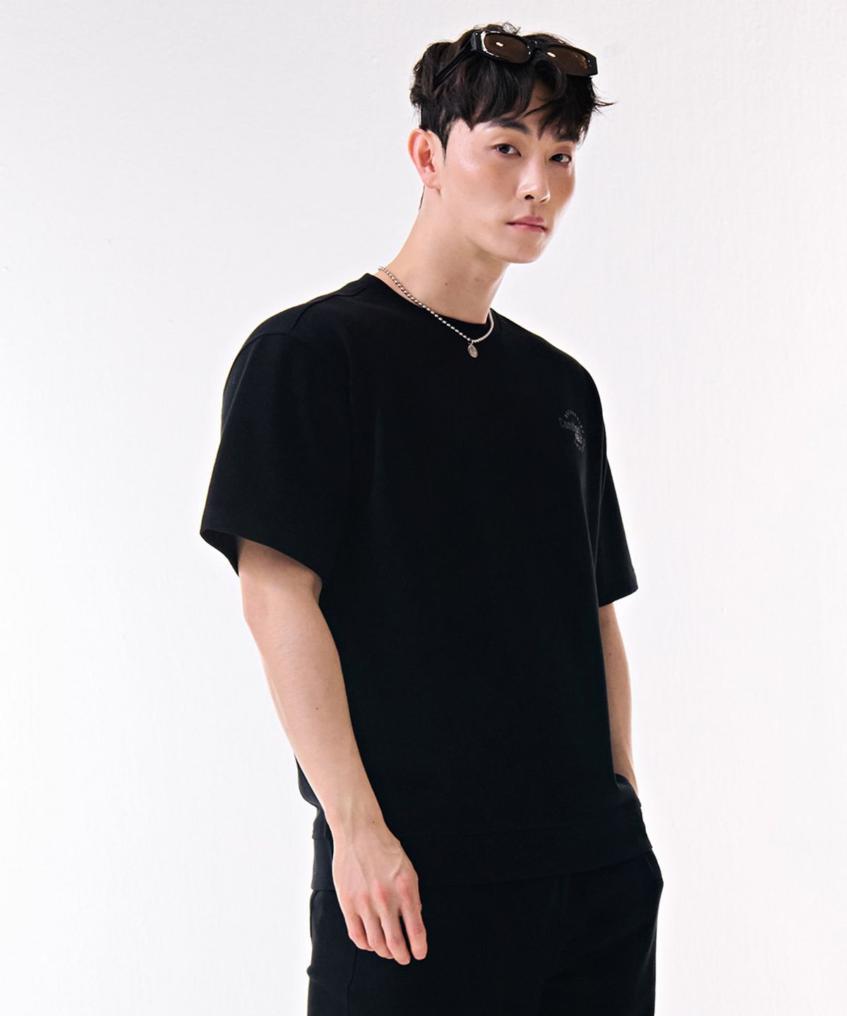 체이스컬트(CHASECULT) 공용 쿨링 코튼 반팔 티셔츠-DBRU5811D03