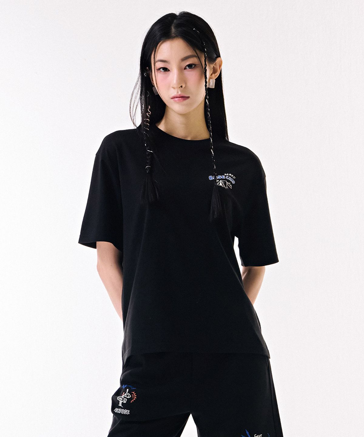 체이스컬트(CHASECULT) 공용 키치 그래픽 반팔 티셔츠-DBRU5813D03