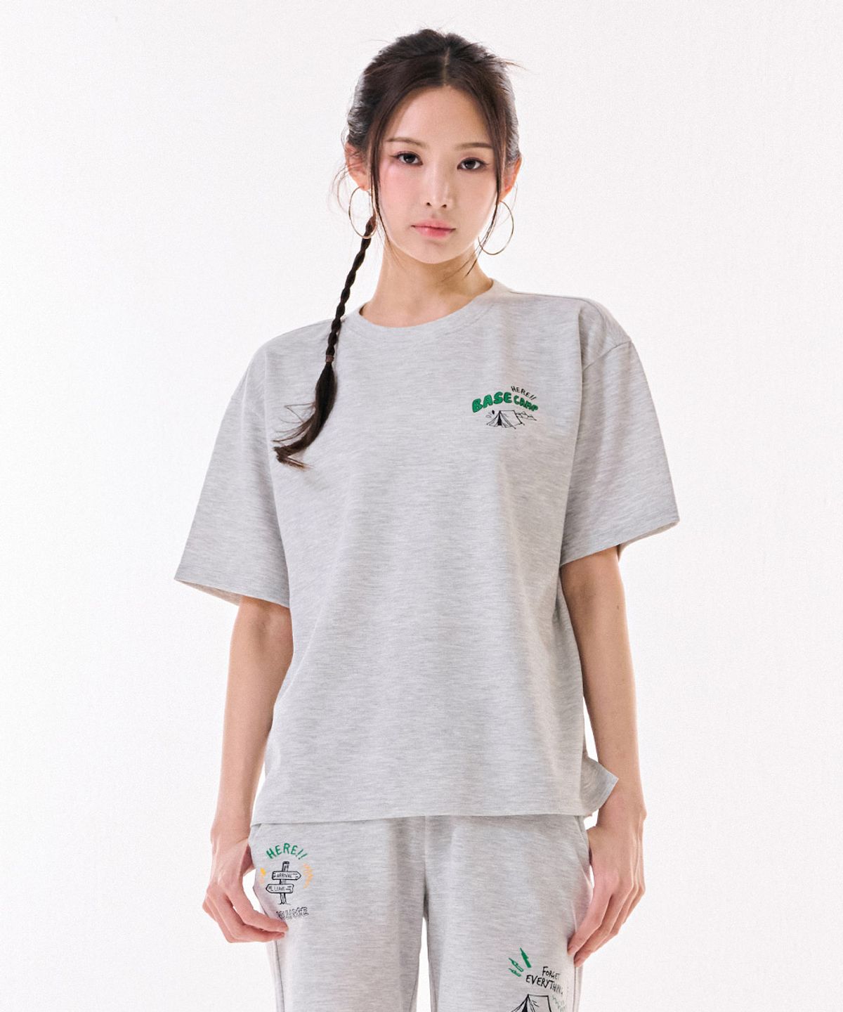 체이스컬트(CHASECULT) 공용 키치 그래픽 반팔 티셔츠-DBRU5813D0B