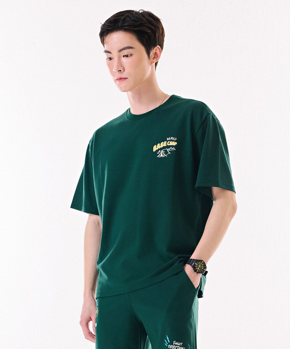 체이스컬트(CHASECULT) 공용 키치 그래픽 반팔 티셔츠-DBRU5813D0C