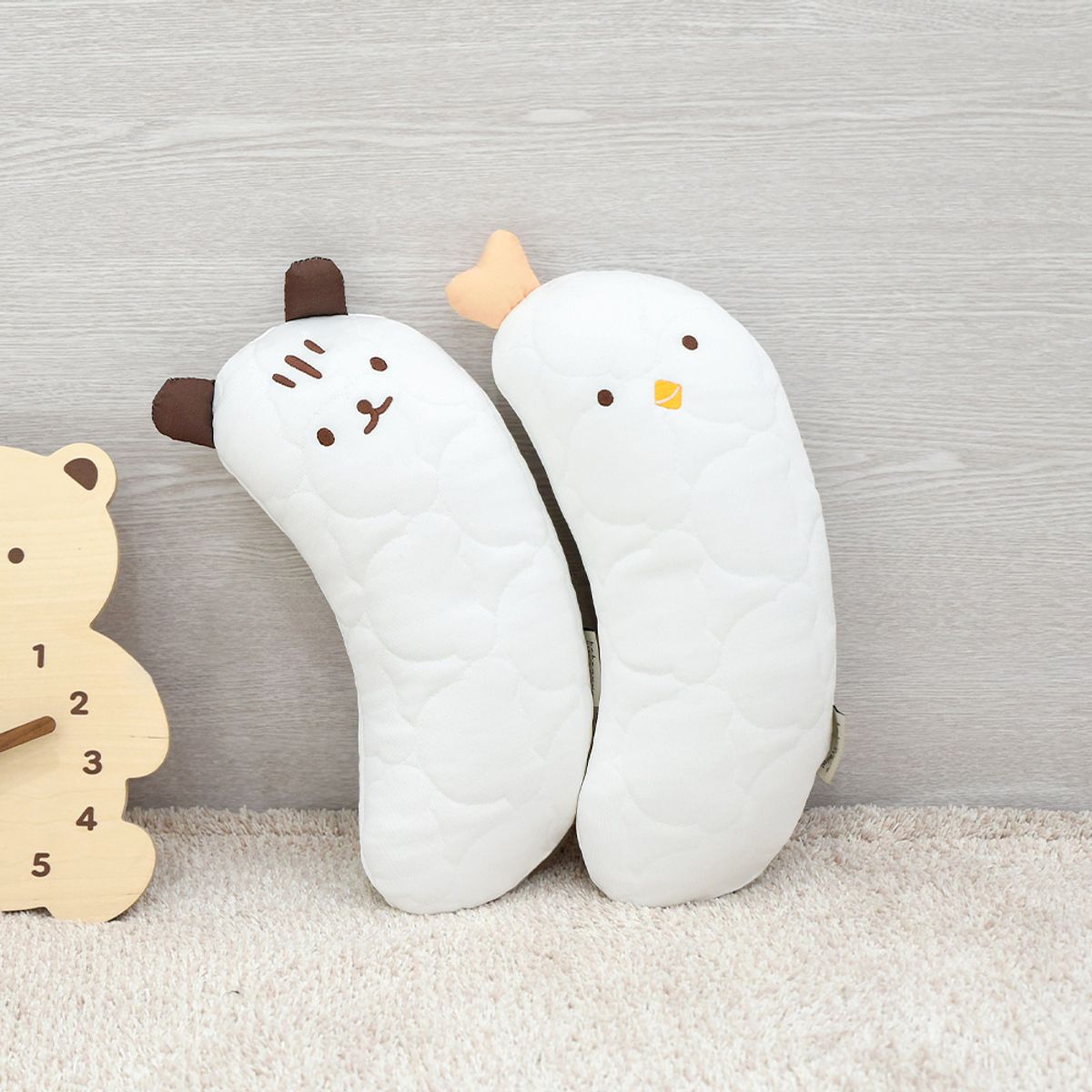 베베누보(BEBENUVO) 닿자마자 시원한 듀라론 냉감 아기 바디필로우 꼬꼬 인형 베개