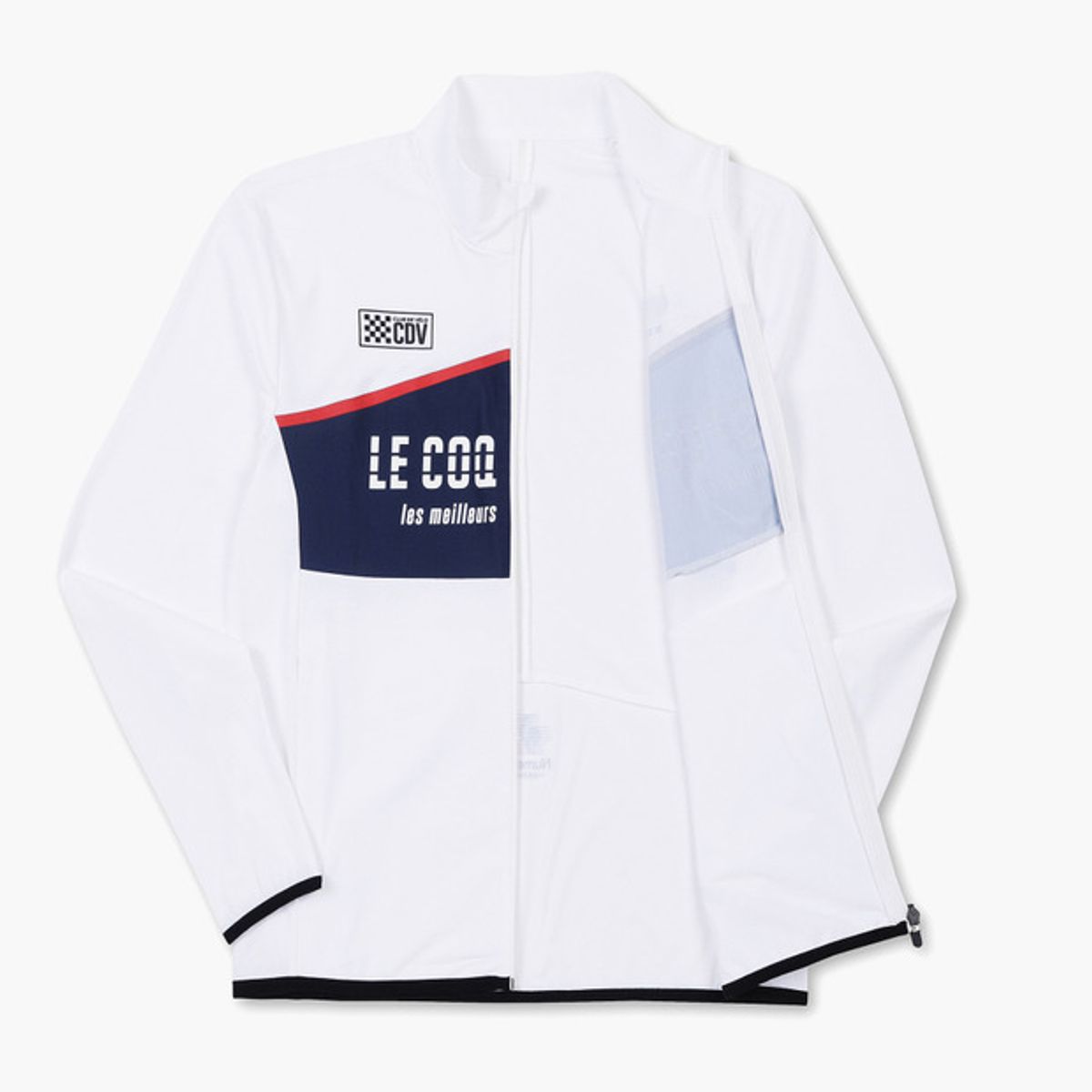 르꼬끄(LECOQ) AGA 경량 트리코트 트랙탑 화이트(QP221GFT49)