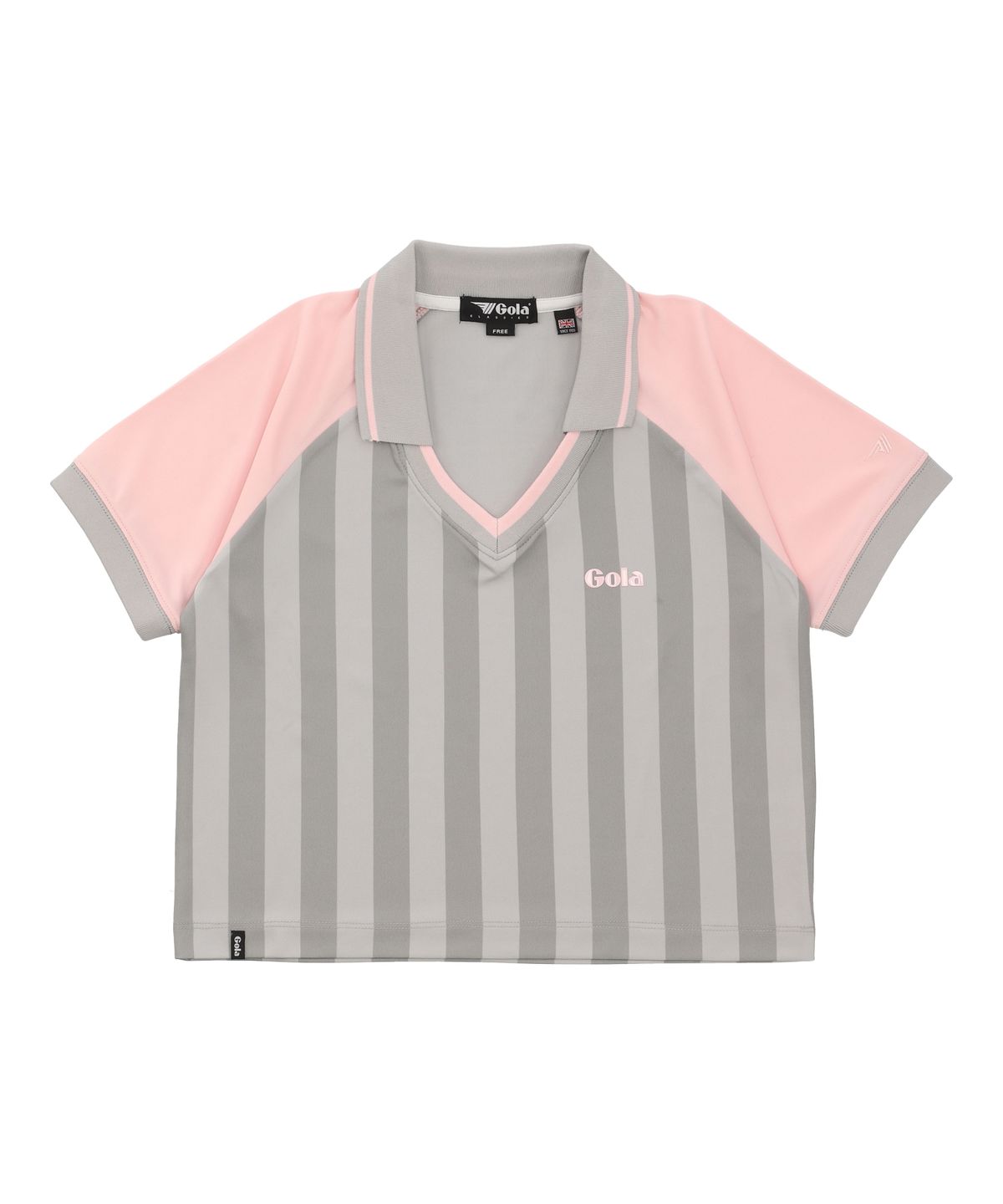 골라(GOLA) W SOCCER CROP T-SHIRTS [LIGHT GRAY]