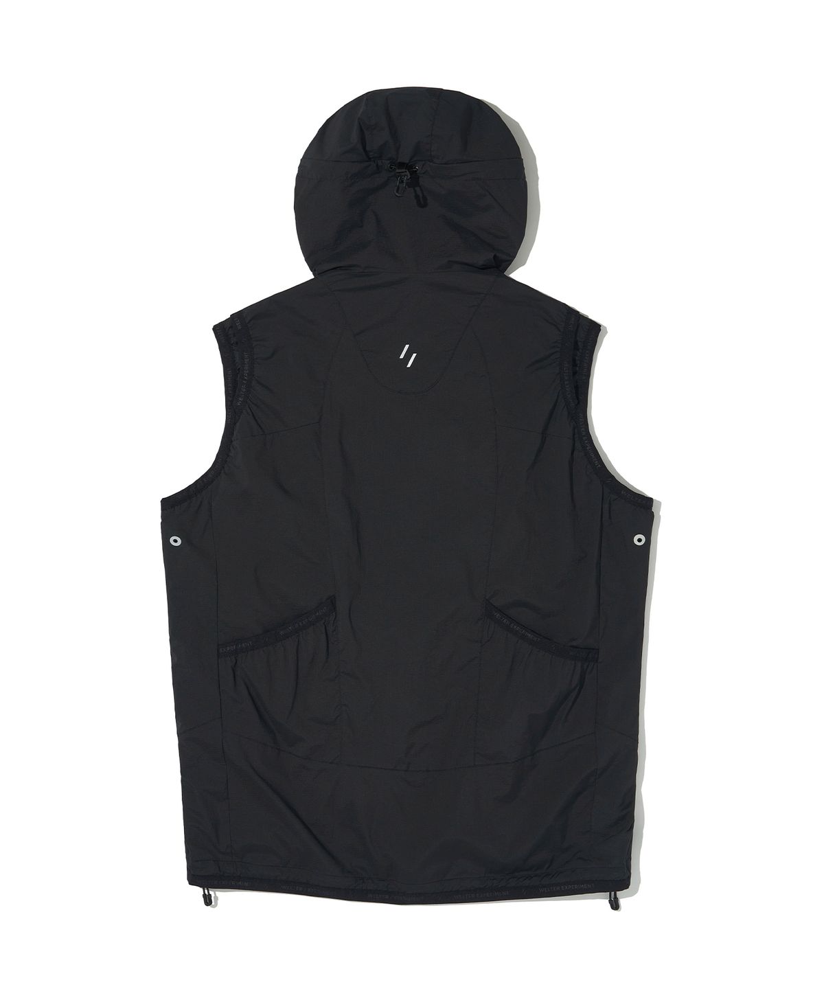 웰터 익스페리먼트(WELTER EXPERIMENT) DETACHABLE LIGHT WINDBREAKER_BLACK_WOL061