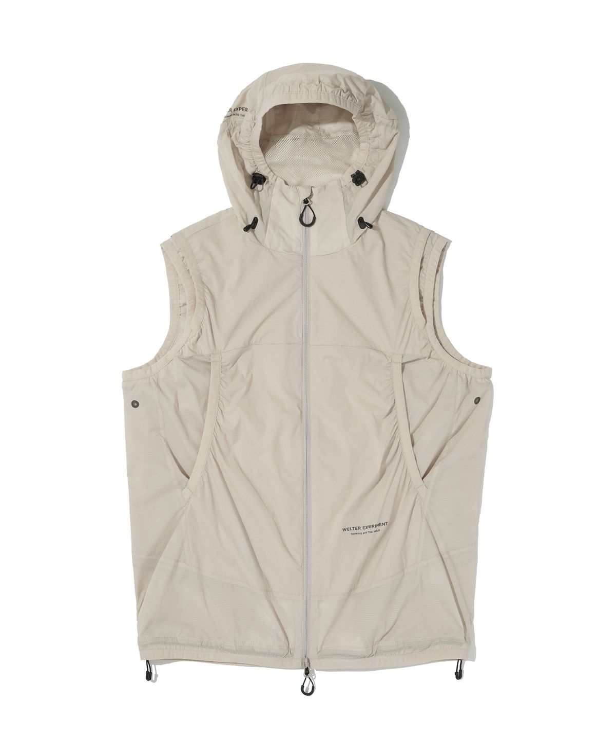 웰터 익스페리먼트(WELTER EXPERIMENT) DETACHABLE LIGHT WINDBREAKER_CREAM_WOL062