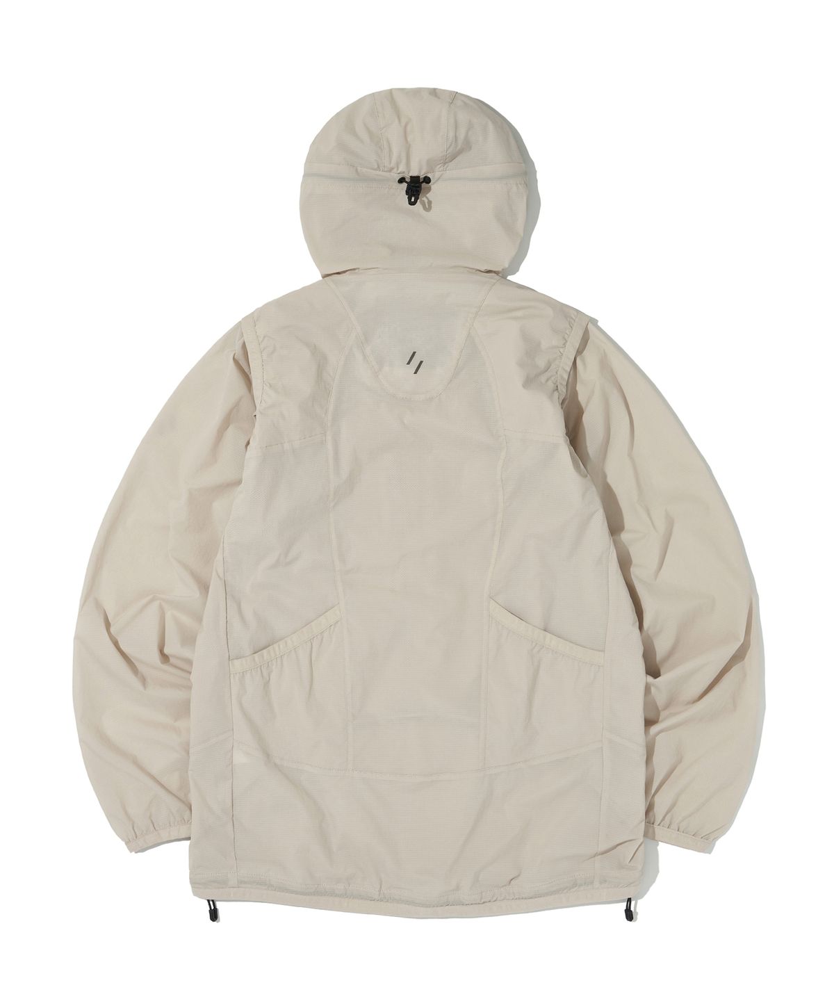 웰터 익스페리먼트(WELTER EXPERIMENT) DETACHABLE LIGHT WINDBREAKER_CREAM_WOL062