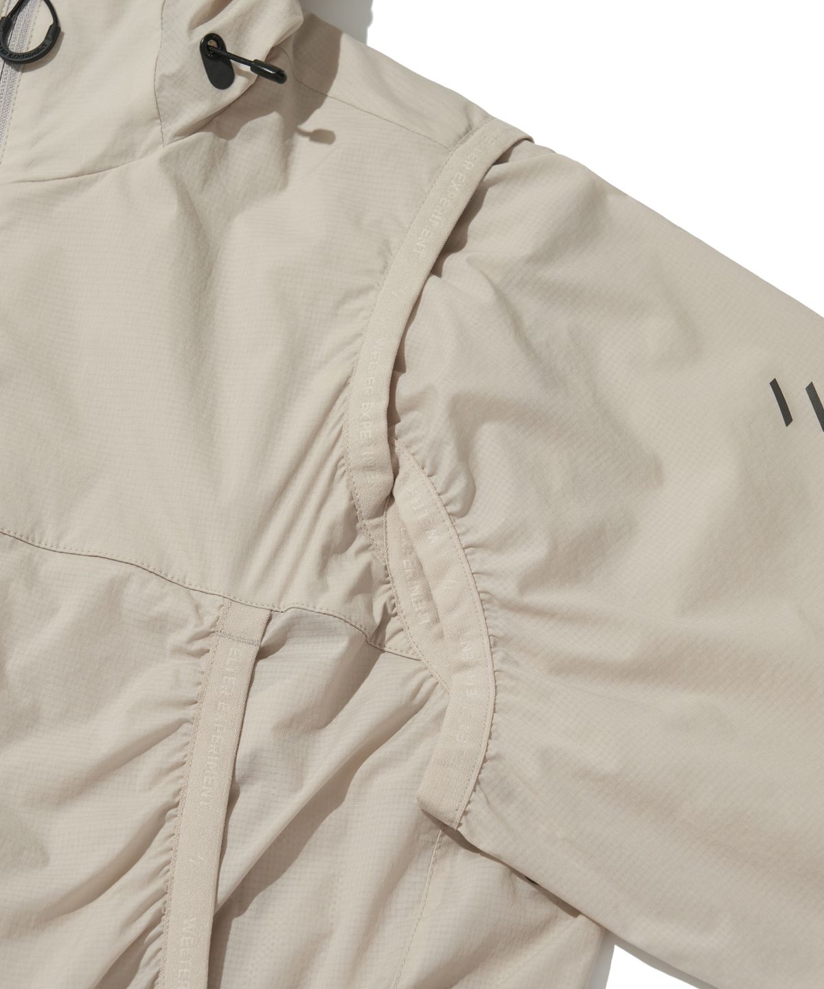 웰터 익스페리먼트(WELTER EXPERIMENT) DETACHABLE LIGHT WINDBREAKER_CREAM_WOL062