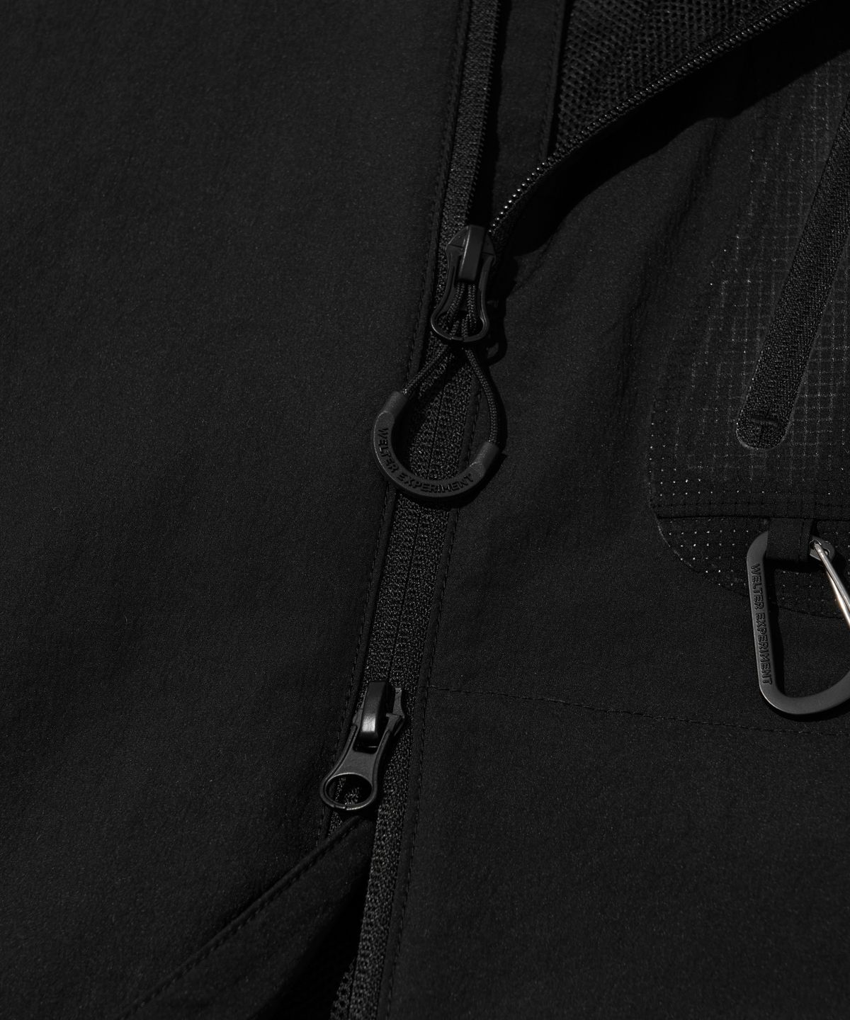 웰터 익스페리먼트(WELTER EXPERIMENT) FLEXIABLE SOFT SHELL JACKET_BLACK_WOL065