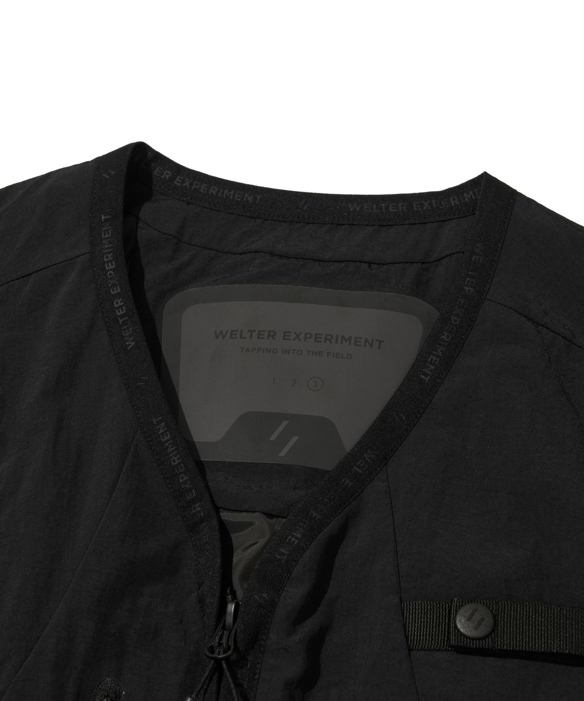 웰터 익스페리먼트(WELTER EXPERIMENT) ELEVEN POCKETS UTILITY VEST_BALCK_WOL071