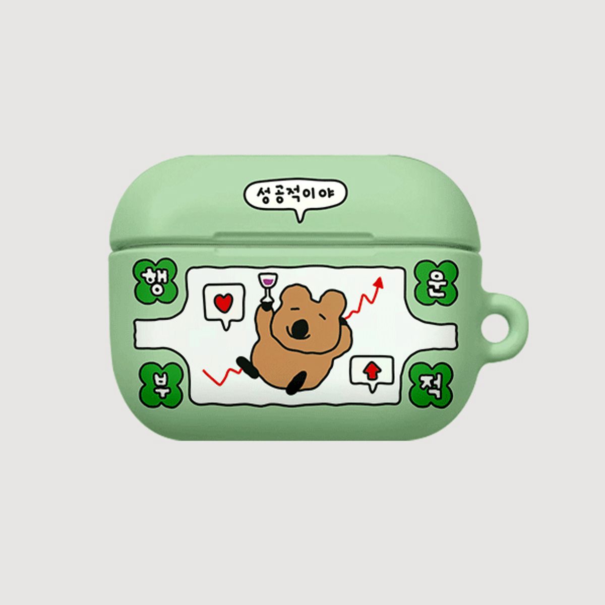 디즈버니스타(DISBUNNYSTAR) AIR PODS 하드 케이스 행운쿼카