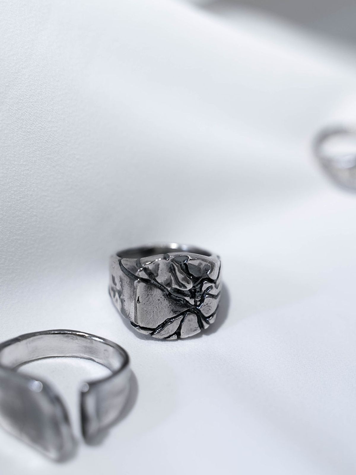 하랑(HARANG) HR 28R_Silver Crack Ring