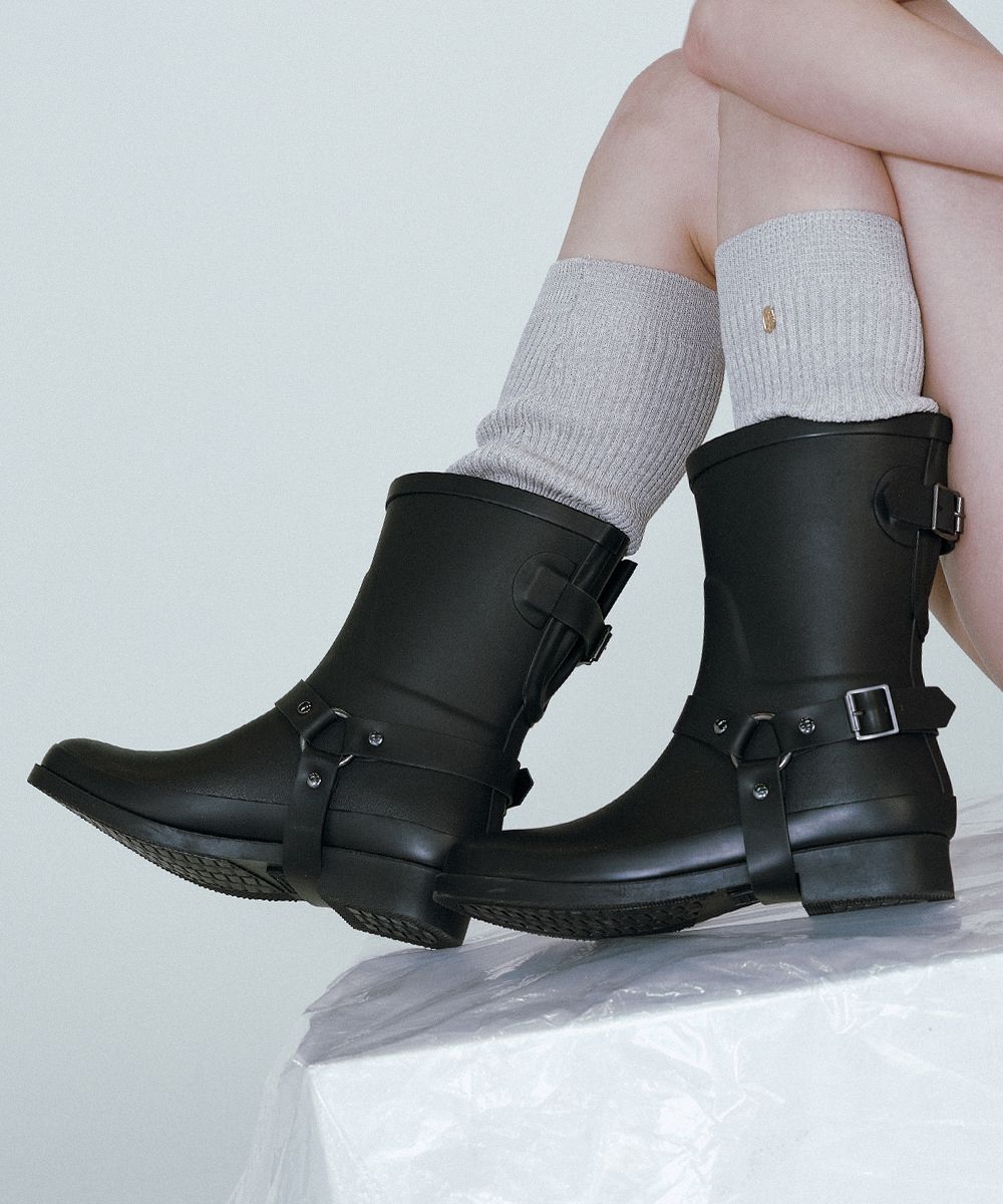 ★Rockfish Weatherwear★ HARNESS WELLINGTON BOOTS MIDDLE 2c ROCKFISH) HARNESS WELLINGTON BOOTS MIDDLE | 2color
