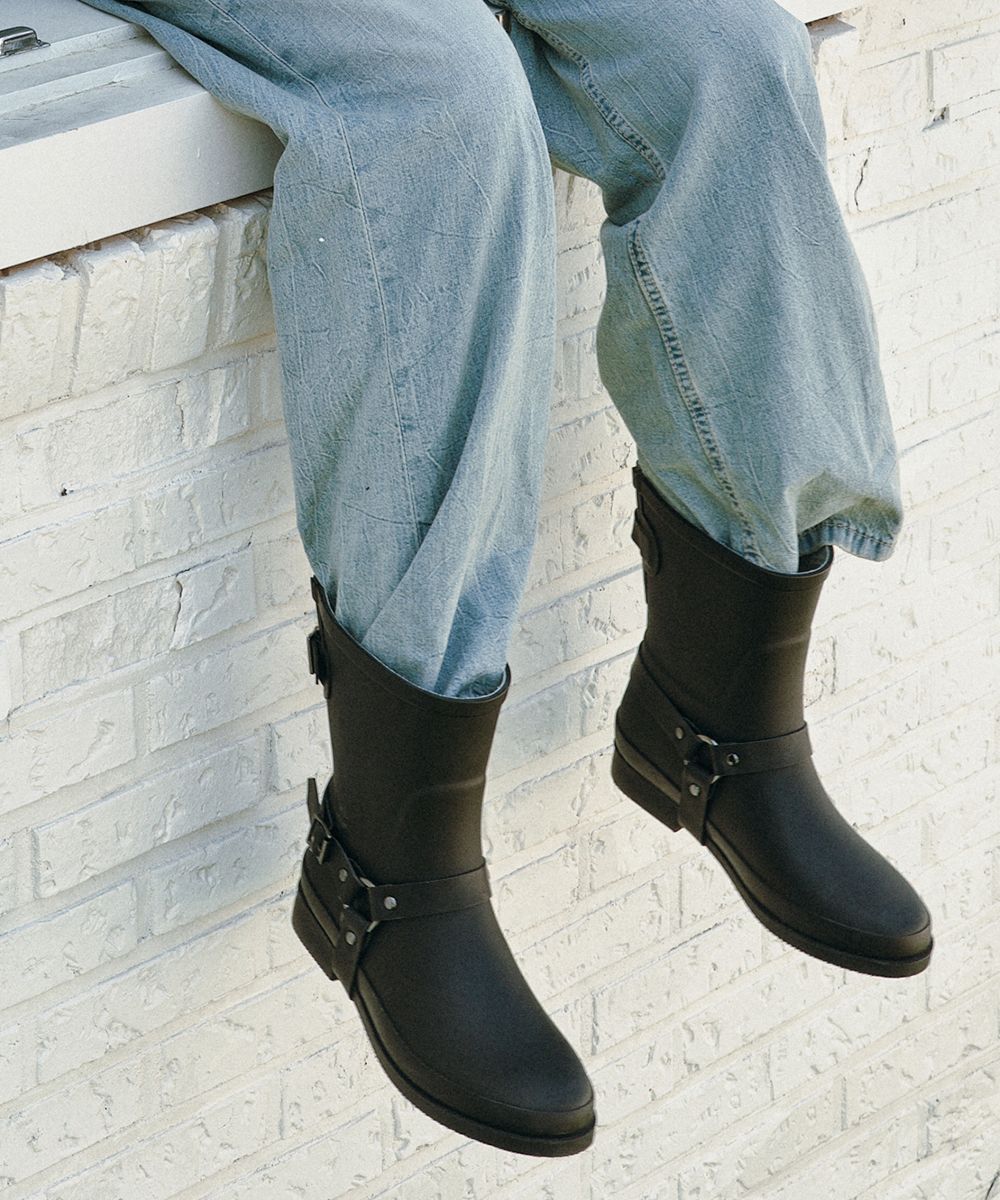 ★Rockfish Weatherwear★ HARNESS WELLINGTON BOOTS MIDDLE 2c ROCKFISH) HARNESS WELLINGTON BOOTS MIDDLE | 2color