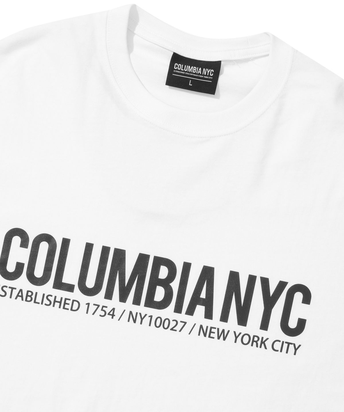 컬럼비아 유니버시티(COLUMBIA UNIVERSITY) NYC BLACK SERIES S/S T-SHIRTS 화이트