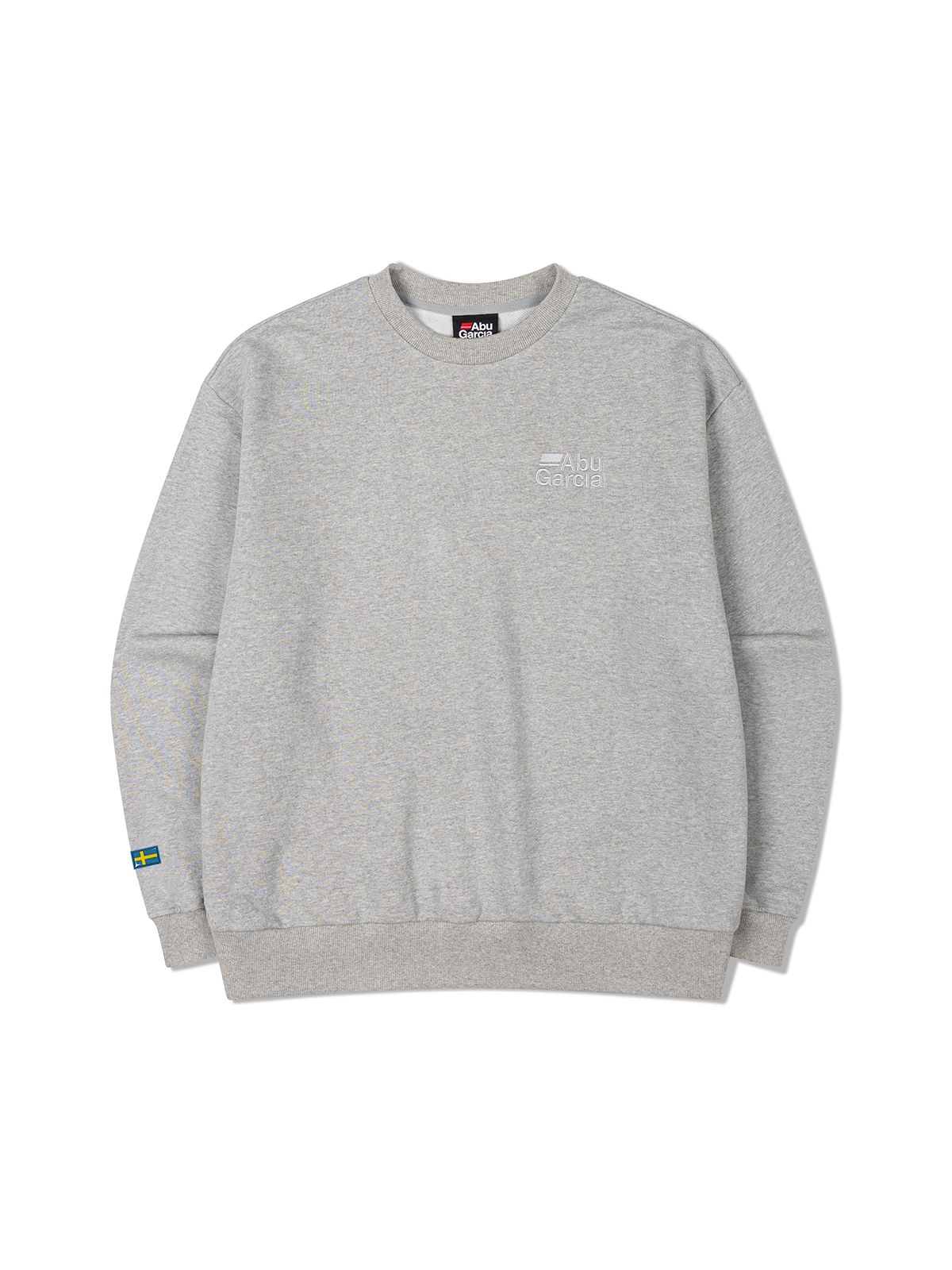 아부가르시아(ABU GARCIA) 크루넥 스웻 셔츠 MELANGE GREY