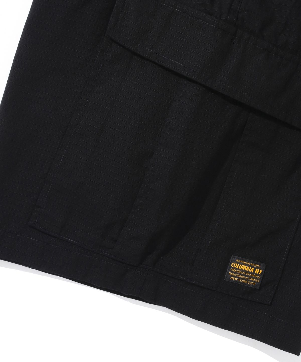 컬럼비아 유니버시티(COLUMBIA UNIVERSITY) M-LABEL LOOSE-FIT RIBSTOP POCKET SHORTS PANTS 블랙
