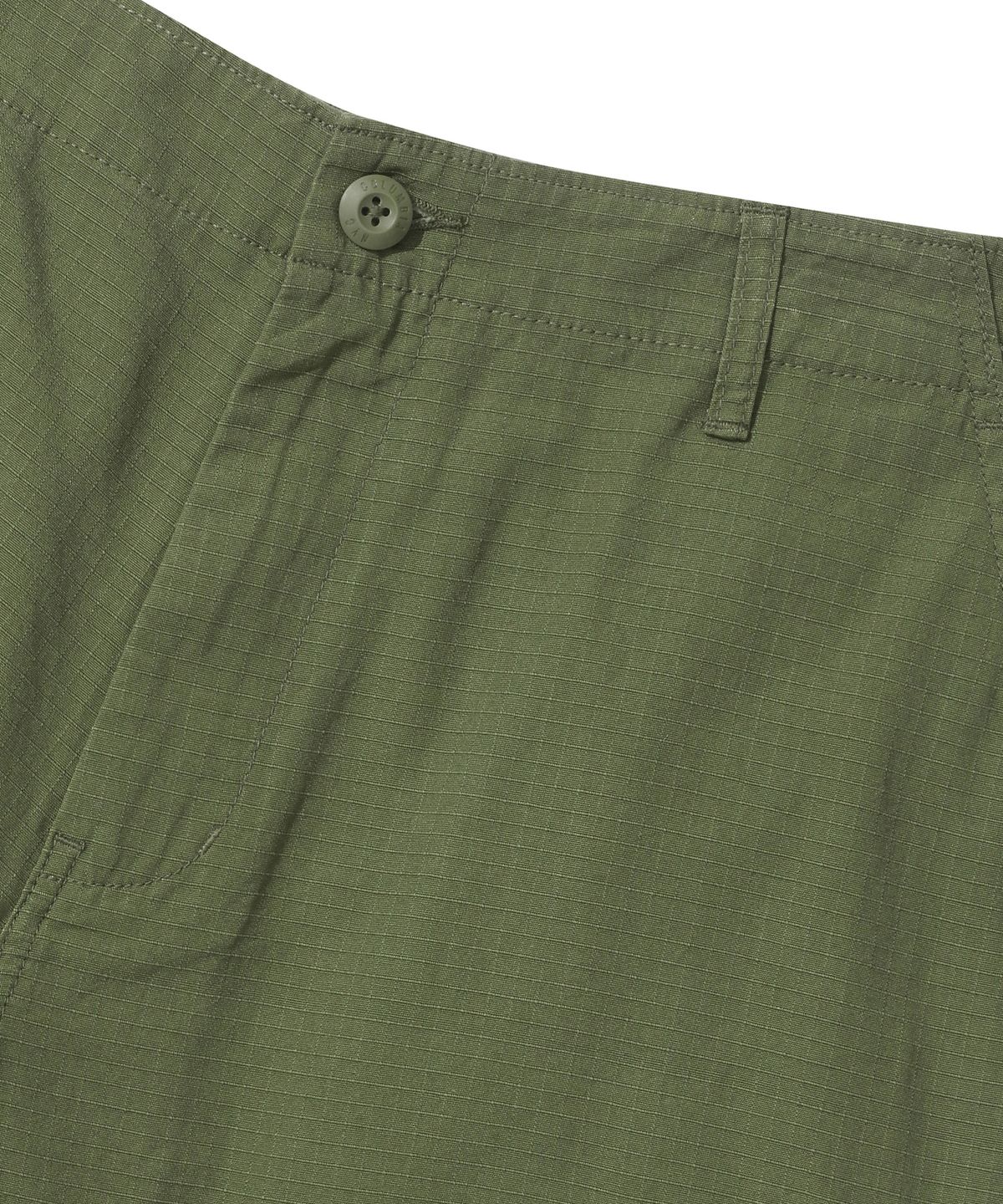 컬럼비아 유니버시티(COLUMBIA UNIVERSITY) M-LABEL LOOSE-FIT RIBSTOP POCKET SHORTS PANTS 헌터카키