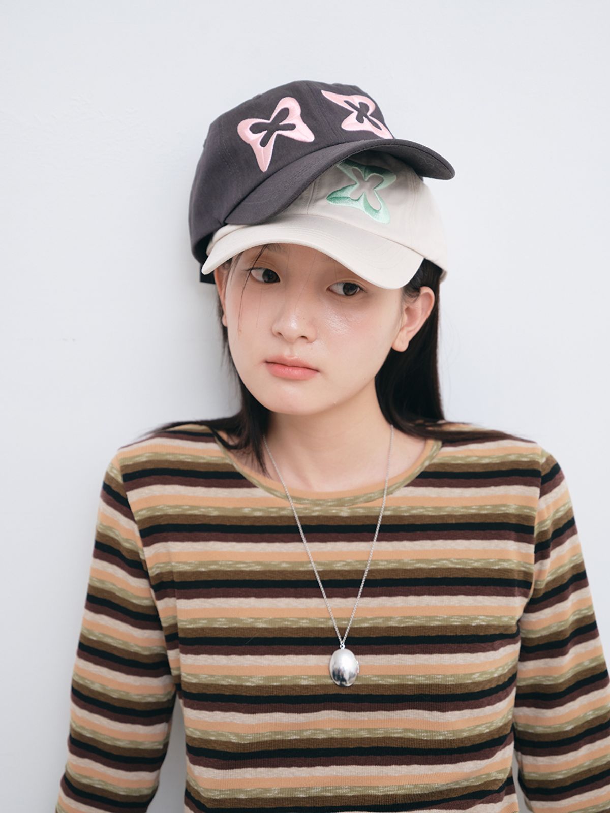 무음(MUWM) 럭키 루키 볼캡 Lucky Rookie Ball Cap (Cream Beige)