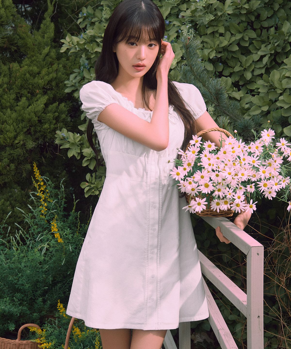 로라로라(ROLAROLA) LACE MINI ONEPIECE WHITE