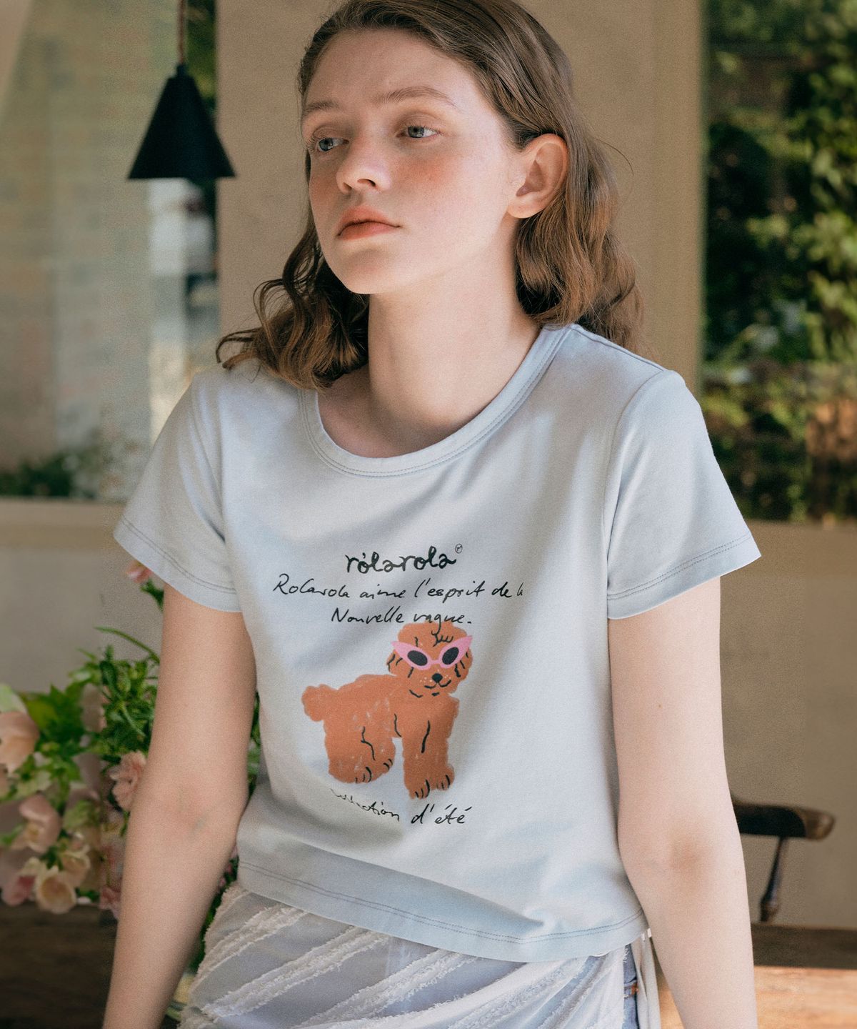 로라로라(ROLAROLA) ROLA SUNGLASSES PUPPY T-SHIRT BLUE