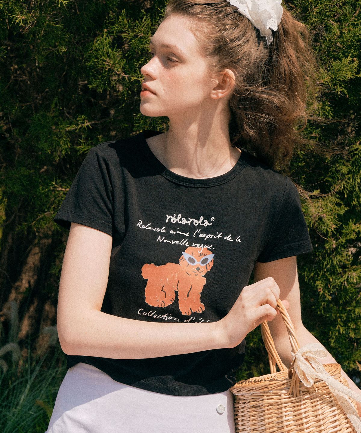 로라로라(ROLAROLA) ROLA SUNGLASSES PUPPY T-SHIRT BLACK