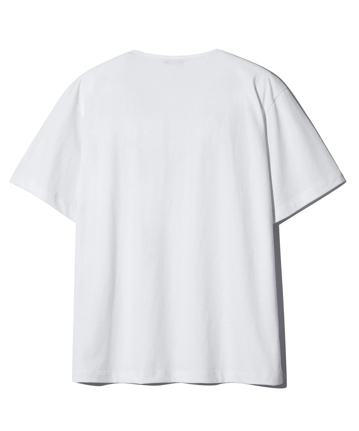 베이스모먼트(BASEMOMENT) 에센셜 실켓 U넥 티셔츠 화이트