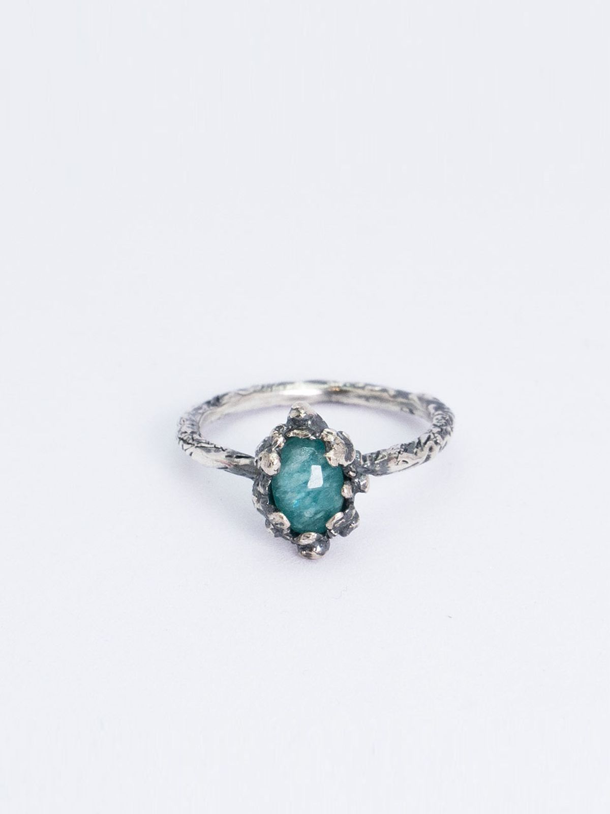 하랑(HARANG) HR 113R_Antique Gemstone Ring (Mint Amazonite)