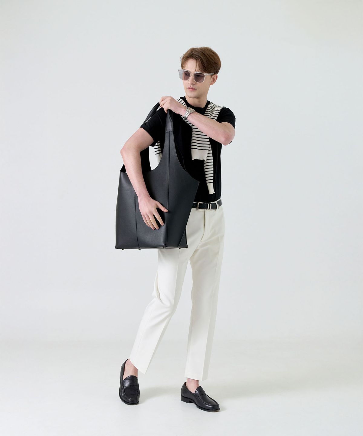 제마 에르베 르 코티디앙(ZEMA ÉLEVER LE QUOTIDIEN) Onnete Tote Bag XL - Midnight Black (오네뜨 토트백 XL)