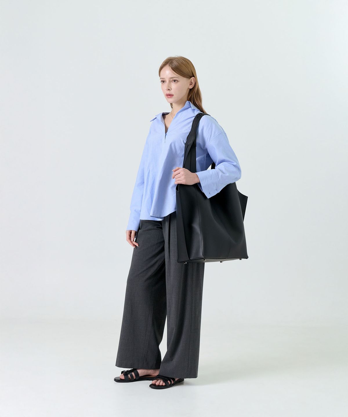 제마 에르베 르 코티디앙(ZEMA ÉLEVER LE QUOTIDIEN) Onnete Tote Bag XL - Midnight Black (오네뜨 토트백 XL)