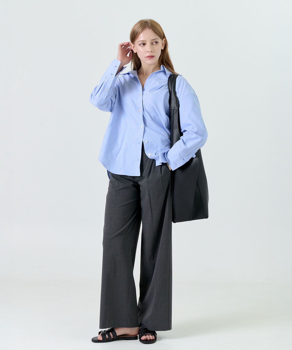 제마 에르베 르 코티디앙(ZEMA ÉLEVER LE QUOTIDIEN) Onnete Tote Bag XL - Midnight Black (오네뜨 토트백 XL)