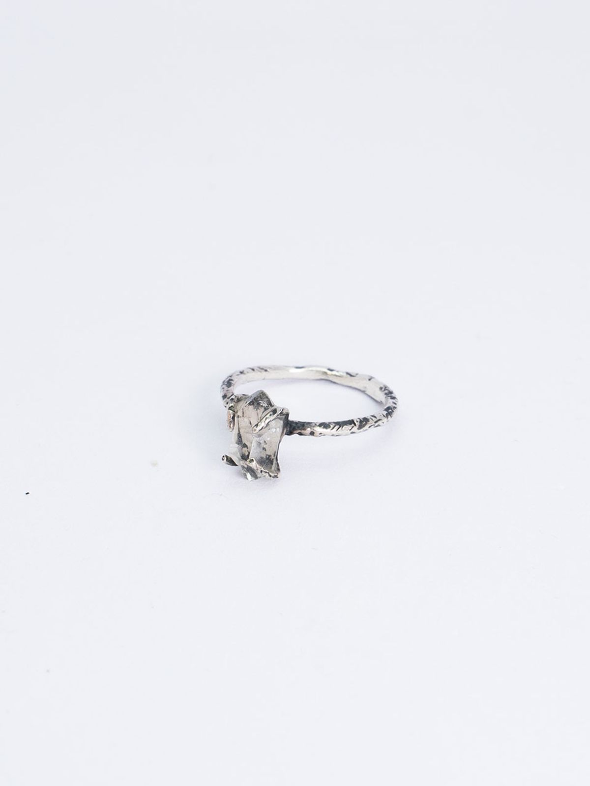 하랑(HARANG) HR 125R_Antique Gemstone Ring (Herkimer Diamond Ring)