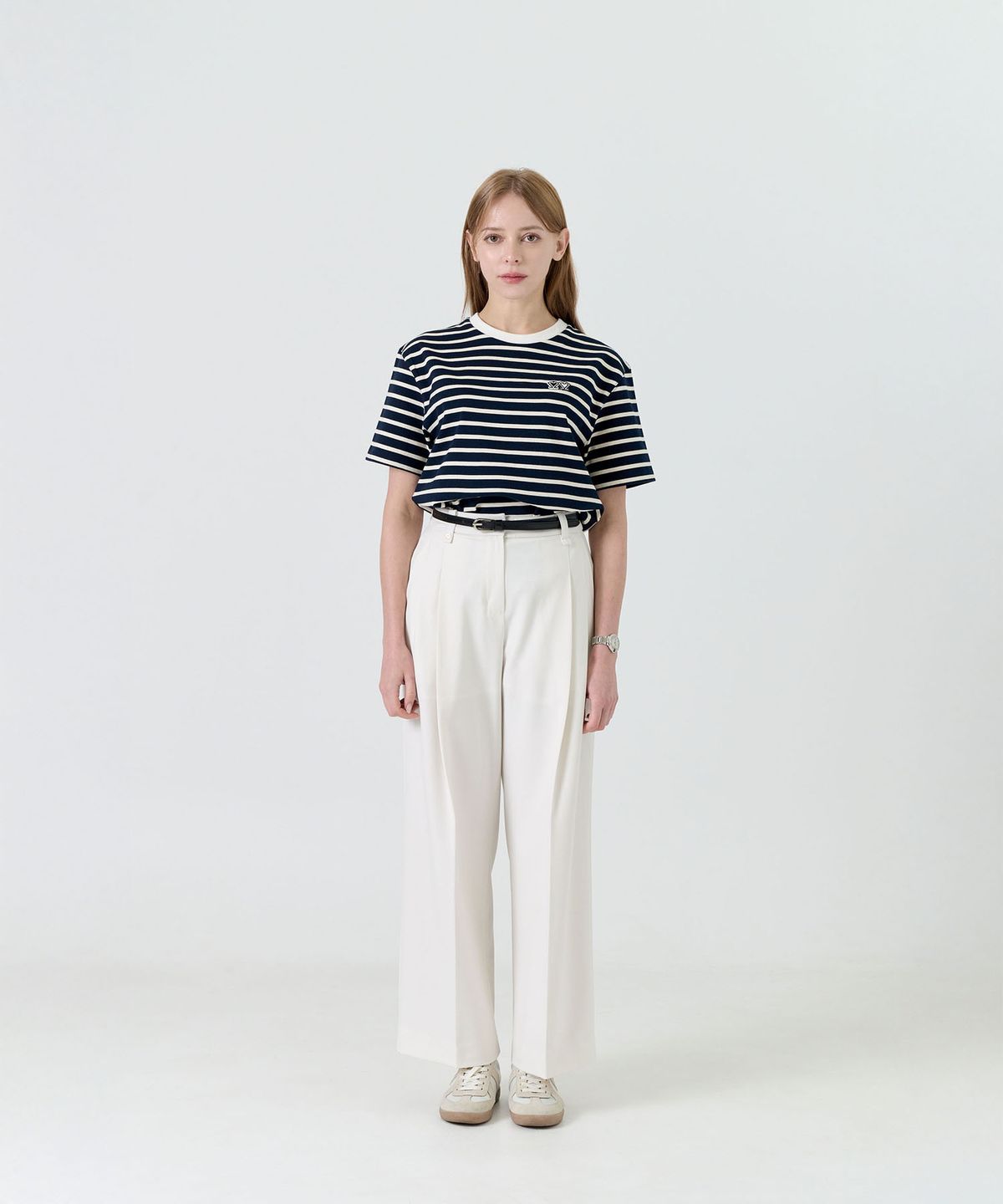 제마 에르베 르 코티디앙(ZEMA ÉLEVER LE QUOTIDIEN) Oldew Striped T-Shirt - Navy (올듀 스트라이프 티셔츠)