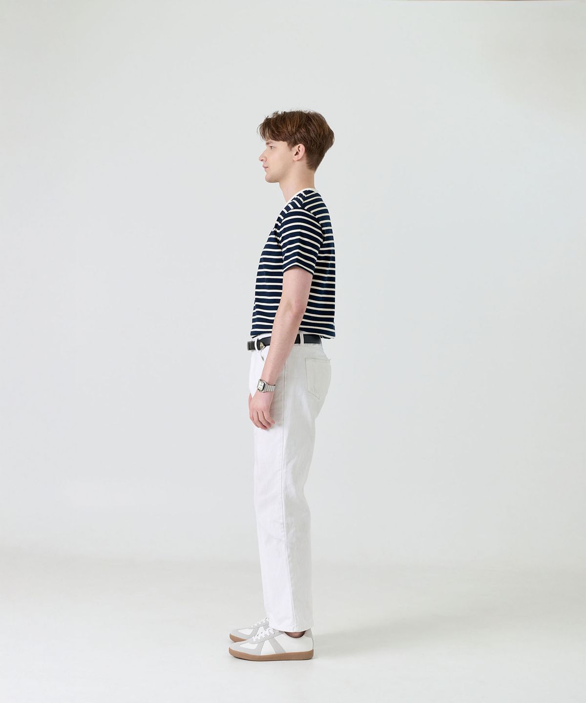 제마 에르베 르 코티디앙(ZEMA ÉLEVER LE QUOTIDIEN) Oldew Striped T-Shirt - Navy (올듀 스트라이프 티셔츠)