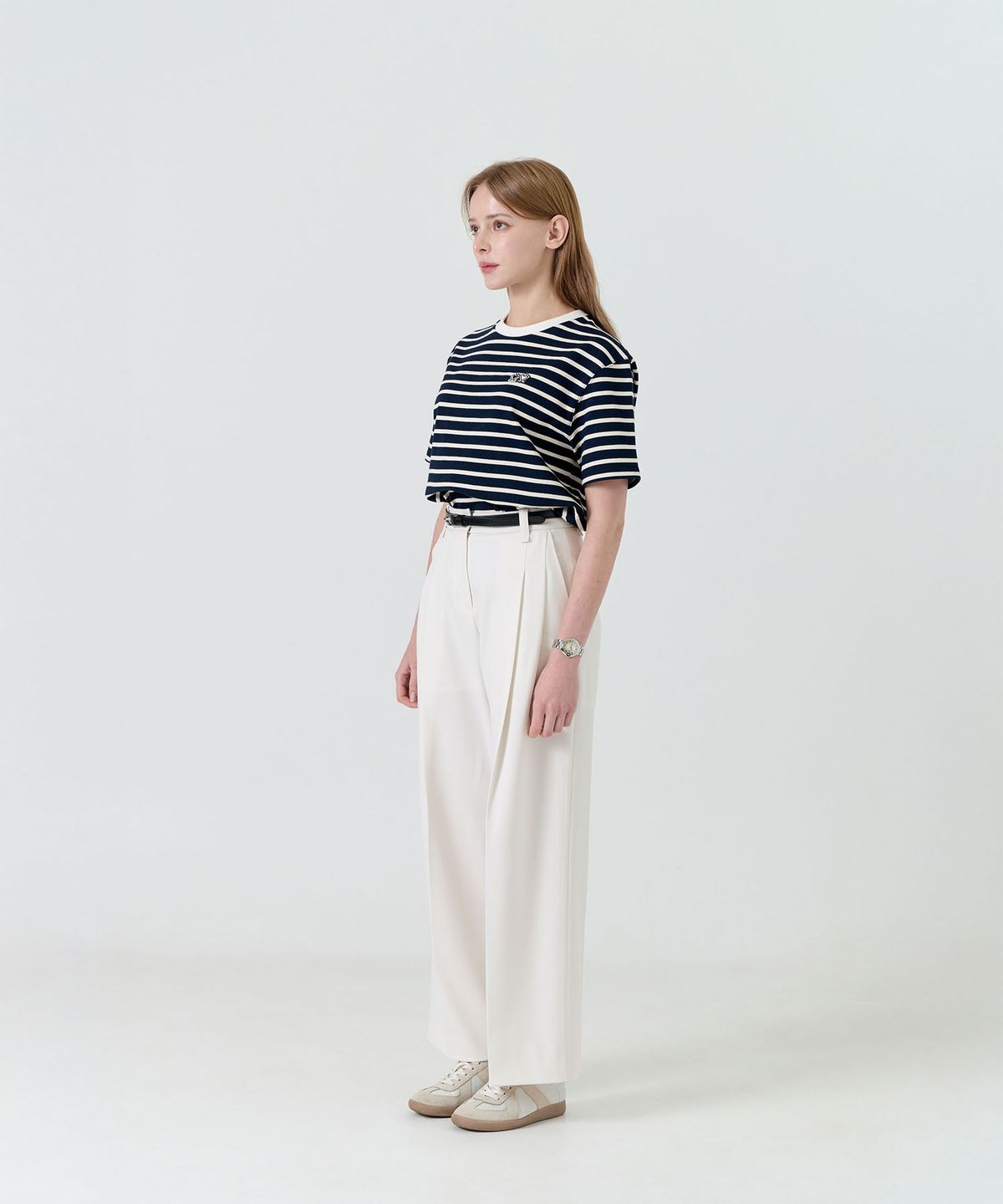제마 에르베 르 코티디앙(ZEMA ÉLEVER LE QUOTIDIEN) Oldew Striped T-Shirt - Navy (올듀 스트라이프 티셔츠)