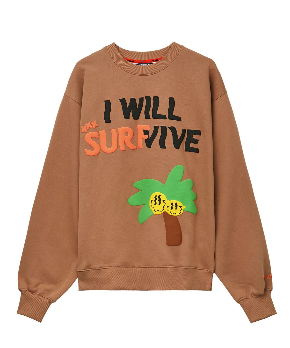 서플로(SURFLO) 남녀공용 SURF VIVE MTM 맨투맨 티셔츠