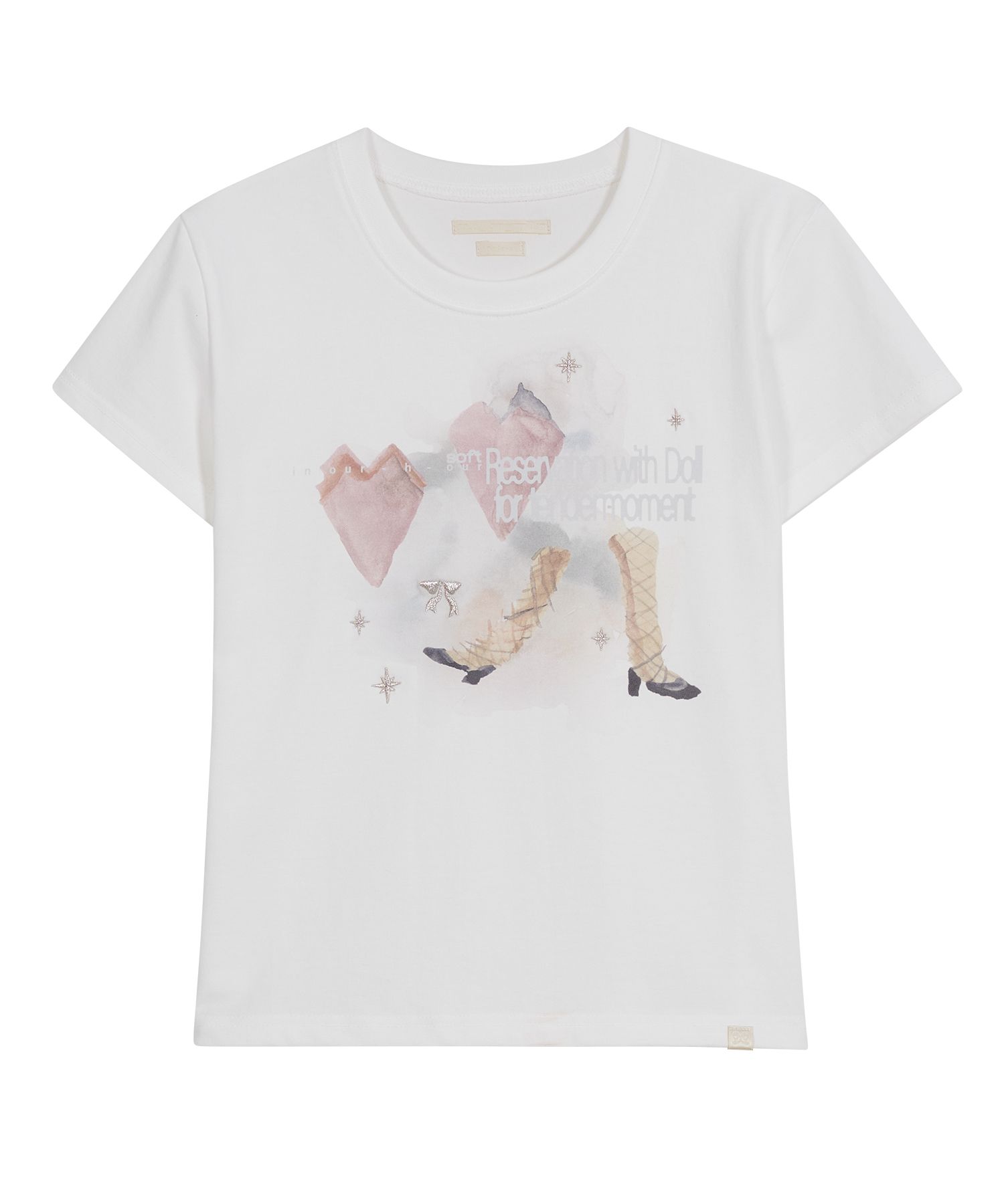 MUSINSA | TYPESERVICE Soft Embroidery T-Shirt [Off White]