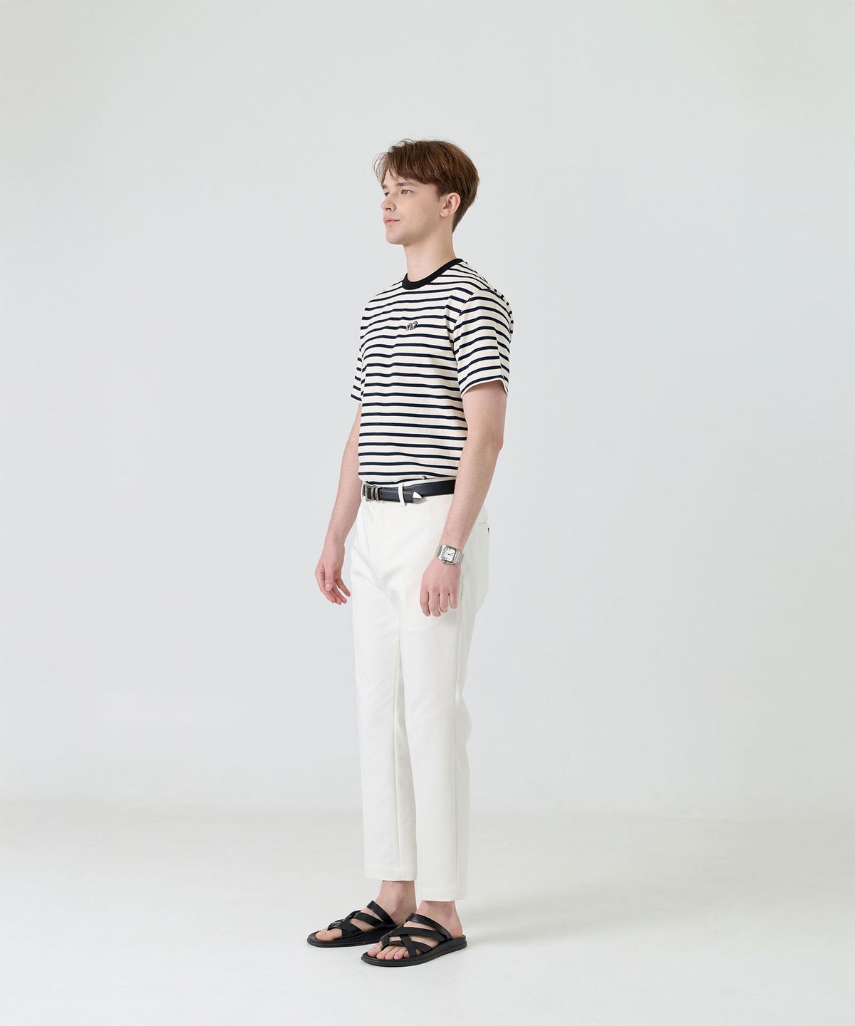제마 에르베 르 코티디앙(ZEMA ÉLEVER LE QUOTIDIEN) Oldew Striped T-Shirt - Ivory (올듀 스트라이프 티셔츠)