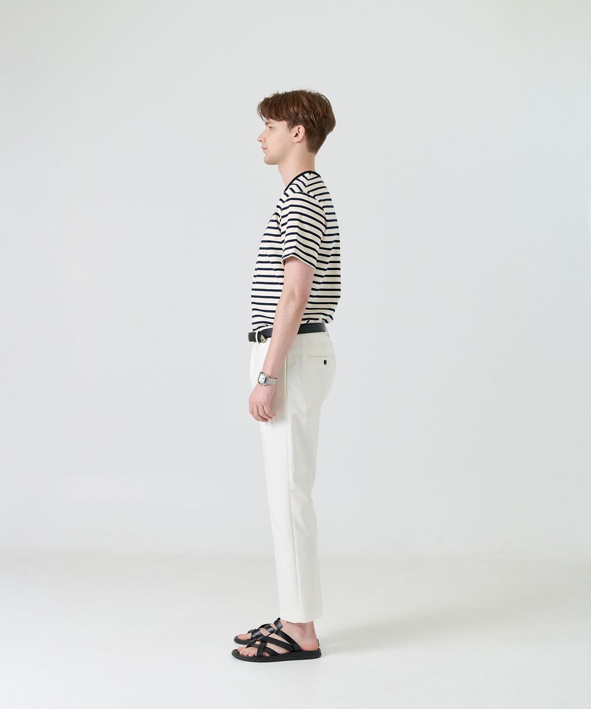 제마 에르베 르 코티디앙(ZEMA ÉLEVER LE QUOTIDIEN) Oldew Striped T-Shirt - Ivory (올듀 스트라이프 티셔츠)