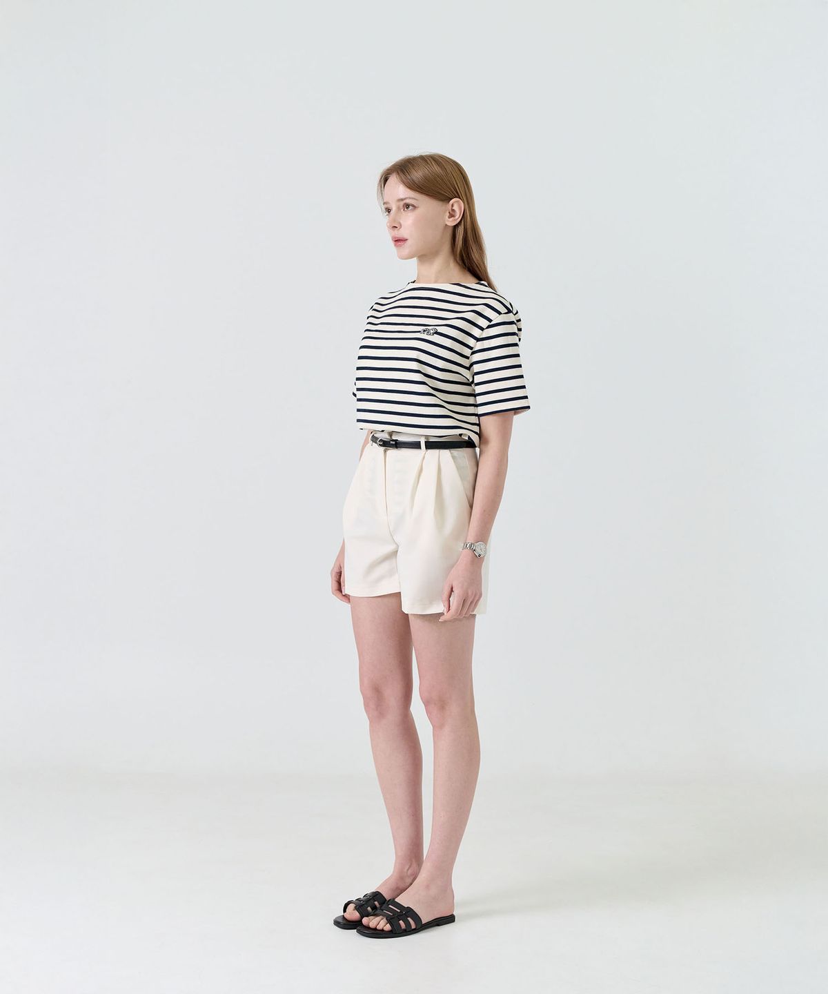 제마 에르베 르 코티디앙(ZEMA ÉLEVER LE QUOTIDIEN) Oldew Striped T-Shirt - Ivory (올듀 스트라이프 티셔츠)