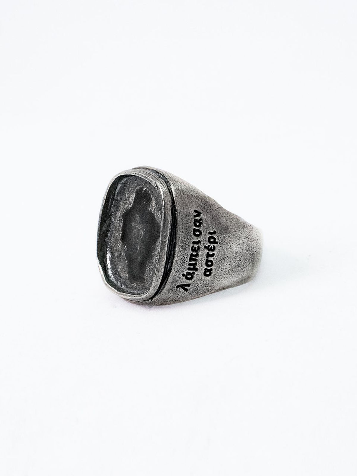 하랑(HARANG) HR 214R_Rectangle Silver Seal Ring